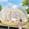چادر حباب دار قابل بازیافت دایره 15 متری در فضای باز شفاف